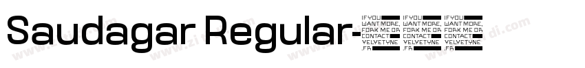 Saudagar Regular字体转换